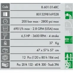 Lavor - Nettoyeur Haute Pression Thermique 200 Bars 690L/h (pompe En Laiton) - INDEPENDENT 2800 8 Lavor - Nettoyeur Haute Pression Thermique 200 Bars 690L/h (pompe En Laiton) - INDEPENDENT 2800 -France LAVOR Soldes 2022 1678976 4
